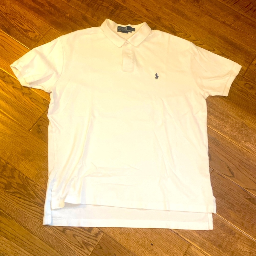 Polo, Ralph Lauren, soft, white short sleeve polo